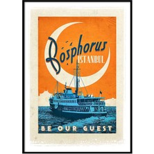 Beril Yamaç Design Studio Bosphorus Vintage Reprodüksiyon Poster
