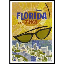 Beril Yamaç Design Studio Florida TWA  Vintage Reprodüksiyon Poster
