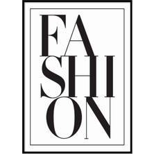 Beril Yamaç Design Studio Fashion Tipografik Siyah Beyaz Poster