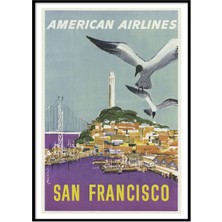 Beril Yamaç Design Studio San Francisco Delta Vintage Reprodüksiyon Poster