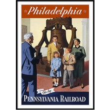 Beril Yamaç Design Studio Philadelphia Vintage Reprodüksiyon Poster