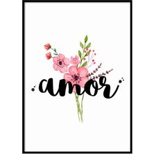 Beril Yamaç Design Studio Amor Dekoratif İllüstrasyon Poster