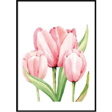 Beril Yamaç Design Studio Tulips Laleler İllüstrasyon Poster