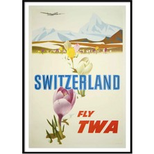 Beril Yamaç Design Studio Switzerland Vintage Reprodüksiyon Poster