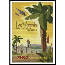 Beril Yamaç Design Studio Los Angeles TWA Vintage Reprodüksiyon Poster