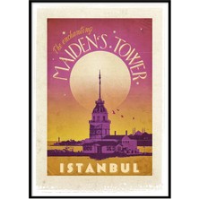 Beril Yamaç Design Studio KızKulesi İstanbul Vintage Reprodüksiyon Poster