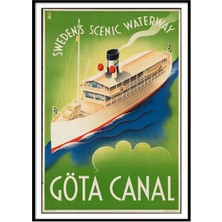 Beril Yamaç Design Studio Göta Canal  Vintage Reprodüksiyon Poster