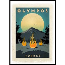 Beril Yamaç Design Studio Olimpos Vintage Reprodüksiyon Poster