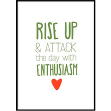 Beril Yamaç Design Studio Rise Up Motivasyon Posteri