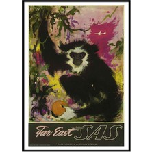 Beril Yamaç Design Studio Far East Uzak Doğu Vintage Reprodüksiyon Poster