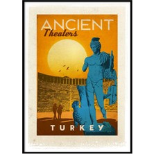 Beril Yamaç Design Studio Antik Tiyatro Vintage Reprodüksiyon Poster