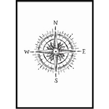 Beril Yamaç Design Studio Pusula İllüstrasyon Poster