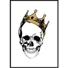Beril Yamaç Design Studio King Skull İllüstrasyon Poster
