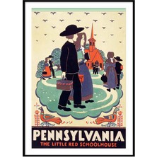 Beril Yamaç Design Studio Pennsylvania Vintage Reprodüksiyon Poster