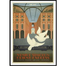 Beril Yamaç Design Studio Doğu Ekspresi Vintage Reprodüksiyon Poster