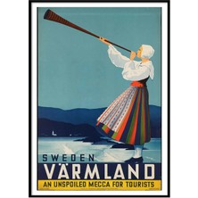 Beril Yamaç Design Studio Sweden Vintage Reprodüksiyon Poster