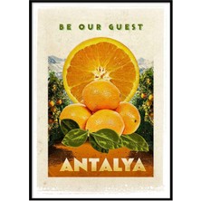 Beril Yamaç Design Studio Altın Portakal Antalya Vintage Reprodüksiyon Poster