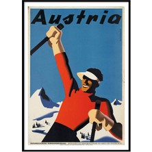Beril Yamaç Design Studio Avusturya Vintage Reprodüksiyon Poster