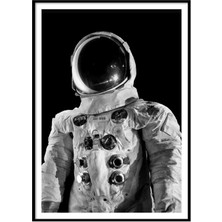 Beril Yamaç Design Studio Astronot Siyah Beyaz Fotoğraf Poster