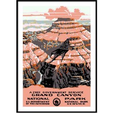 Beril Yamaç Design Studio Grand Canyon Vintage Reprodüksiyon Poster