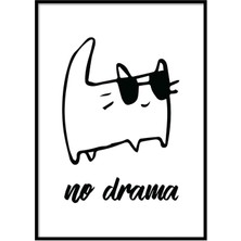 Beril Yamaç Design Studio No Drama İllüstrasyon Poster