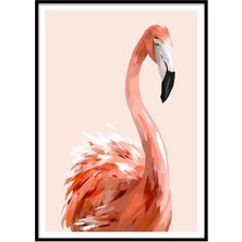 Beril Yamaç Design Studio Flamingo Portre İllüstrasyon Poster