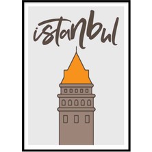 Beril Yamaç Design Studio İstanbul Galata İllüstrasyon Poster