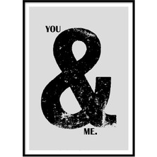 Beril Yamaç Design Studio You And Me Tipografik Poster