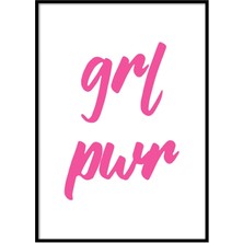 Beril Yamaç Design Studio Girl Power Motivasyon Poster