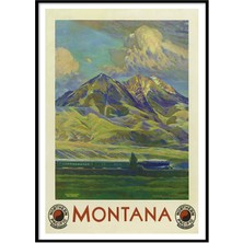 Beril Yamaç Design Studio Montana Vintage Reprodüksiyon Poster