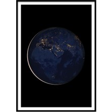 Beril Yamaç Design Studio Dünyada Gece HD Fotoğraf Poster