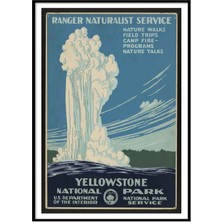 Beril Yamaç Design Studio Yellowstone Vintage Reprodüksiyon Poster
