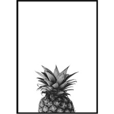 Beril Yamaç Design Studio Siyah Beyaz Ananas Poster