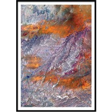 Beril Yamaç Design Studio Mineral Toprak Uydu Görüntüsü Fotoğraf Poster