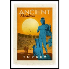 Beril Yamaç Design Studio Antik Tiyatro Vintage Reprodüksiyon Poster