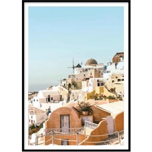 Beril Yamaç Design Studio Oia Manzarası Fotoğraf Poster