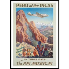 Beril Yamaç Design Studio Peru Vintage Reprodüksiyon Poster