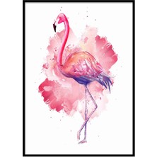 Beril Yamaç Design Studio Flamingo İllüstrasyon Poster