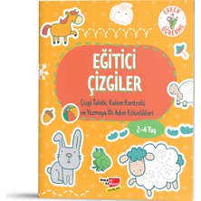 Etkinlik Kitabı Seti - 2 - 4 Yaş  (Eğlenceli Labirentler, Mantıksal Düşünme Becerileri ve Dikkat, Eğitici Çizgiler)