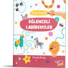 Etkinlik Kitabı Seti - 2 - 4 Yaş  (Eğlenceli Labirentler, Mantıksal Düşünme Becerileri ve Dikkat, Eğitici Çizgiler)