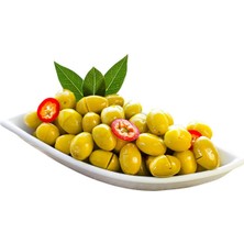 Yöre Domat Kırma Mega Yeşil Zeytin 400 gr Cam Kavanoz