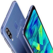 Kılıfist Samsung Galaxy M40 Kılıf Zore Süper Silikon Kamera Korumalı Şeffaf