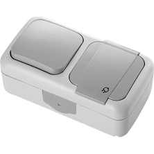 Viko Palmiye Beyaz Anahtar+Topraklı Priz