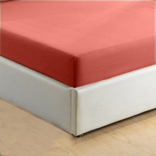 Monohome %100 Pamuklu Ranforce Fitted Somon Tek Kişilik Lastikli Çarşaf 100*200