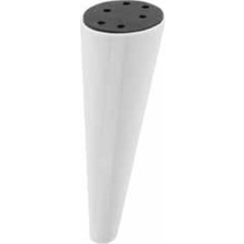 Gürçay Hırdavat Mobilya Ayağı Plastik Konik Beyaz 20 cm 4'lü
