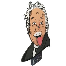 Einstein Sallanır Sarkaçlı Duvar Saati