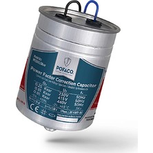 Pofaco 0,50 Kvar 400V Trifaze Silindir Tip Kondansatör