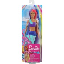 Barbie Dreamtopia Denizkızı Bebek Mor Kızıl Saçlı GJK07 - GJK09