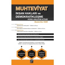 Gazi Kitabevi Muhteviyat İnsan Hakları Ve Demokratikleşme Konu Anlatım Kitabı - Mustafa İlker Tekir