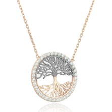 By Barun Hayat Ağacı Kolye Rose